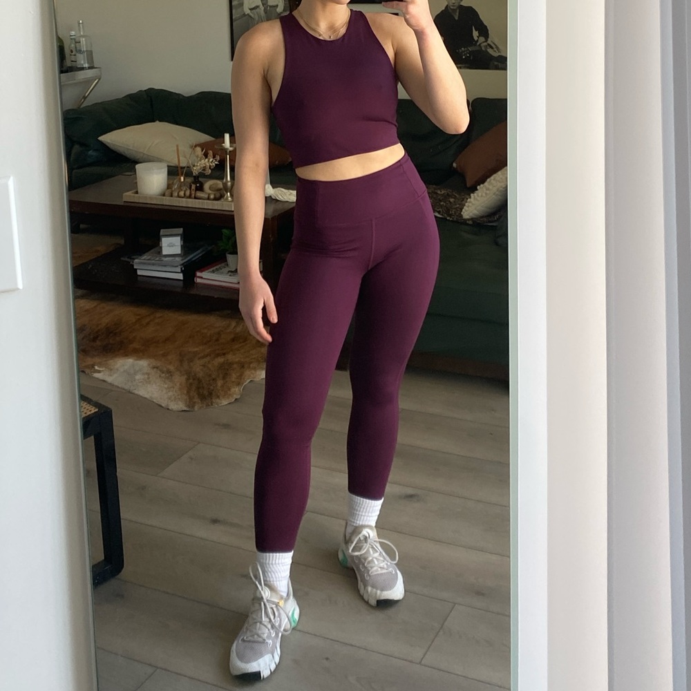 Plum Dylan Tank Bra - Girlfriend Collective